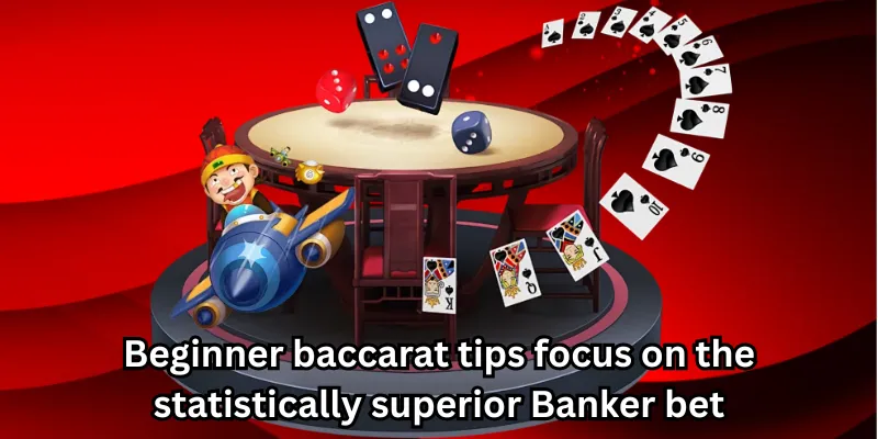 Beginner baccarat tips focus on the statistically superior Banker bet